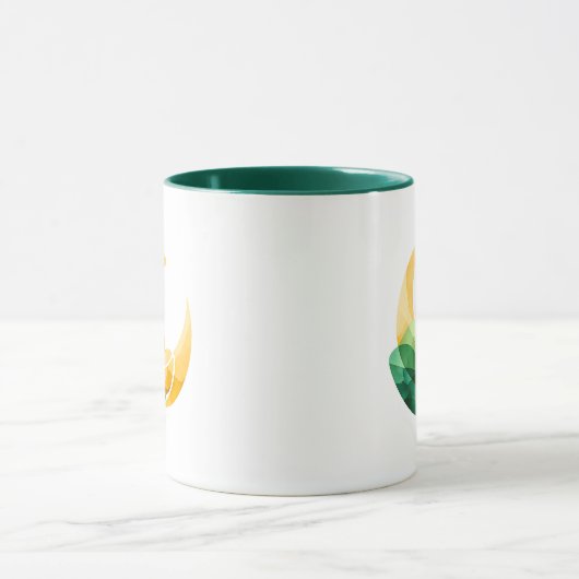 Crescent Moon Gold Pot St. Patrick's Day Mug マグカップ (中央)