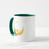Crescent Moon Gold Pot St. Patrick's Day Mug マグカップ (正面左)