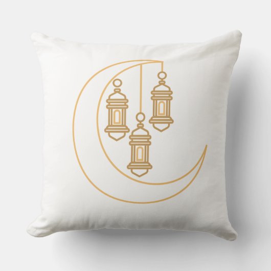 Crescent Moon Lantern Pillow クッション (正面)