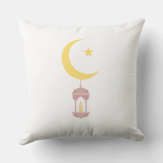 Crescent Moon & Lantern Pillow クッション (裏面)