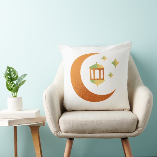 Crescent Moon & Lantern Pillow  クッション (椅子)