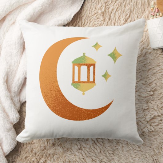 Crescent Moon & Lantern Pillow  クッション (ブランケット)