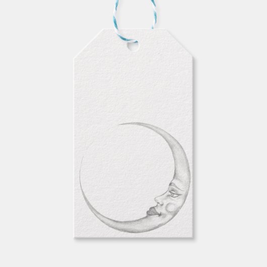 Crescent Moon Paper Gift Tags ギフトタグ (正面)