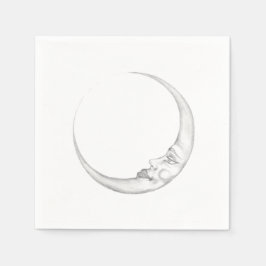 Crescent Moon Paper Napkin スタンダードカクテルナプキン