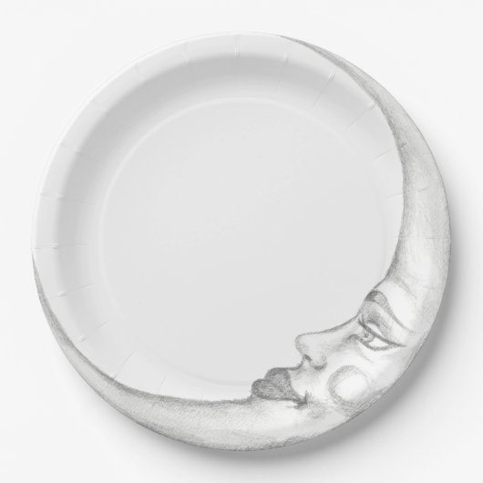 Crescent Moon Paper Plate ペーパープレート (正面)