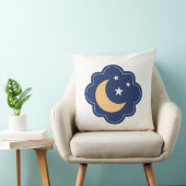 Crescent Moon & Stars Pillow クッション (椅子)