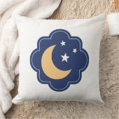 Crescent Moon & Stars Pillow クッション (ブランケット)