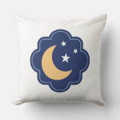 Crescent Moon & Stars Pillow クッション (正面)