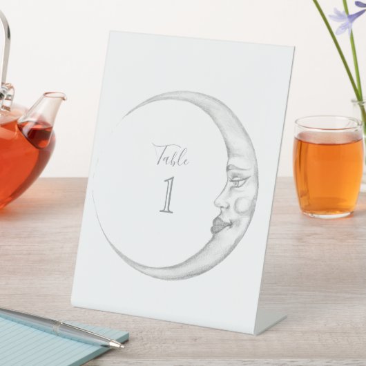 Crescent Moon Table Number Place Card 台座サイン (インサイチュ)