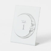 Crescent Moon Table Number Place Card 台座サイン (正面)