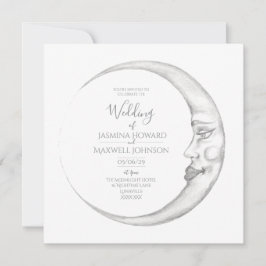 Crescent Moon Wedding Invitation 招待状