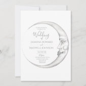 Crescent Moon Wedding Invitation 招待状 (正面)