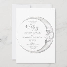 Crescent Moon Wedding Invitation 招待状