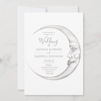 Crescent Moon Wedding Invitation 招待状