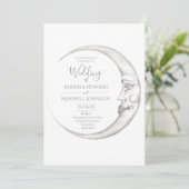 Crescent Moon Wedding Invitation 招待状 (スタンド正面)