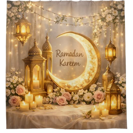 Crescent Of Light & Peace -  シャワーカーテン (正面)