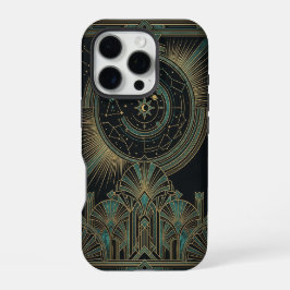 Crescent Star Deco Moon | Art iPhone 16 Pro Case Proケース