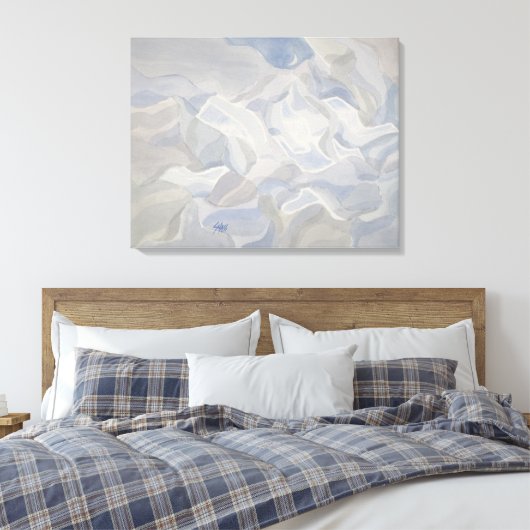 Crescent Waterways キャンバスプリント (インサイチュ (寝室))