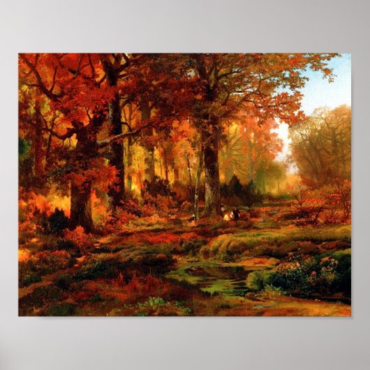 Cresheim Glen、Wisshaickon、Autumn Thomas Moran ポスター (正面)