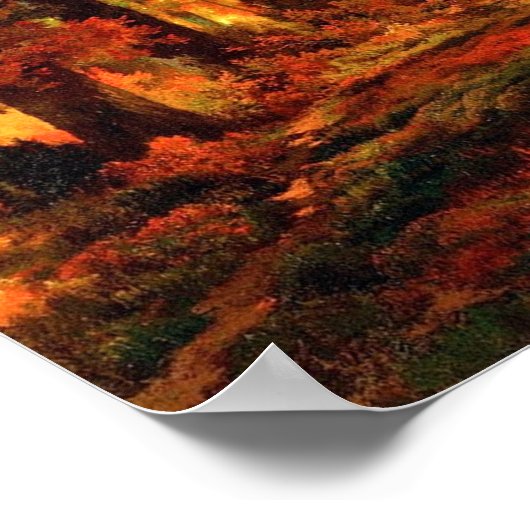 Cresheim Glen、Wisshaickon、Autumn Thomas Moran ポスター (角)