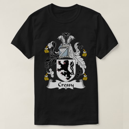Cressy Coat of Arms Family Crest  Tシャツ (デザイン正面)