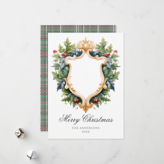 Crestエレガント Christmasフォトカード シーズンカード (正面/裏面インサイチュ)