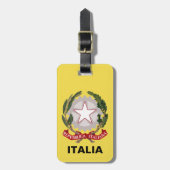 Crest Laguageイタリアンタグ ラゲッジタグ (正面縦)