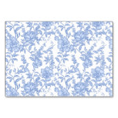 Crest Monogram Delft Blue Floral Script テーブルナンバー (裏面)