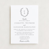 Crest,  Old Money Aesthetic, transparent backgroud 招待状