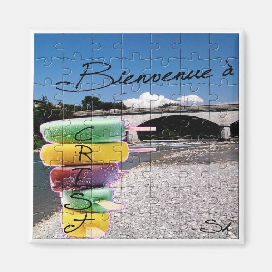 Crest-Puzzle マグネット (正面)