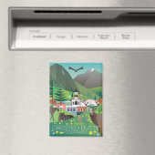 Crested Butte、コロラド州冷蔵庫磁石 マグネット (インサイチュ (食洗機))