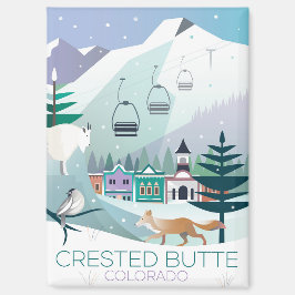 Crested Butte、コロラド州冷蔵庫磁石 マグネット