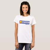 Crested Butte Colorado地域国旗のレディース Tシャツ (正面フル)