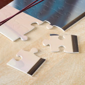 Crested Butte Colorado旅行ポスター ジグソーパズル (側面)