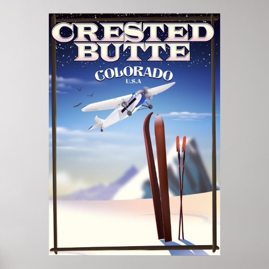 Crested Butte Colorado旅行ポスター ポスター (正面)