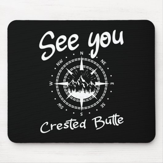 Crested Butte Usa Vacation Ski Compでお会い マウスパッド (正面)