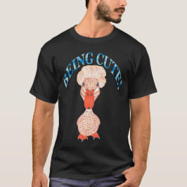 CRESTED DUCK BEING CUTE Tシャツ