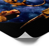 Crested Gecko Moon Retro Reptile Mom Dad Breeder L ポスター (角)