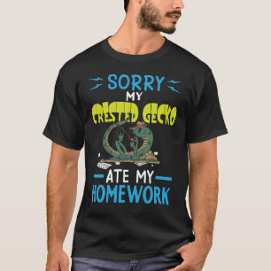 Crested Gecko Petごめんなさい私のCrested Gecko 食べ My Ho Tシャツ
