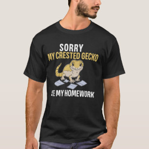 Crested Gecko Petごめんなさい私のCrested Gecko 食べ My Ho Tシャツ