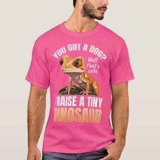 Crested Gecko Reptile – 小さな恐竜を育てる Tシャツ