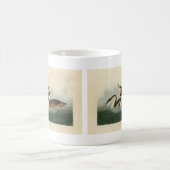 Crested Grebe -素晴らし Audubon's Birds of America コーヒーマグカップ (中央)