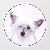 Crested Powderpuff中国のの絵画一覧 – Dog Art ウィンドウサイン (シート)