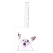 Crested Powderpuff中国のの絵画一覧 – Dog Art キューブオーナメント (正面)