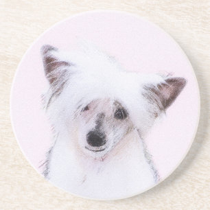 Crested Powderpuff中国のの絵画一覧 – Dog Art コースター