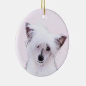 Crested Powderpuff中国のの絵画一覧 – Dog Art セラミックオーナメント (右)