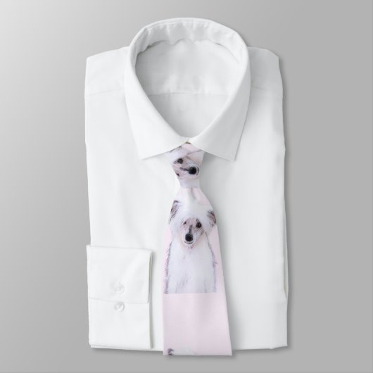 Crested Powderpuff中国のの絵画一覧 – Dog Art ネクタイ (タイ)