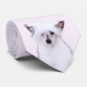 Crested Powderpuff中国のの絵画一覧 – Dog Art ネクタイ (ロール)