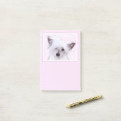 Crested Powderpuff中国のの絵画一覧 – Dog Art ポストイット (デスク上)