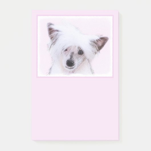 Crested Powderpuff中国のの絵画一覧 – Dog Art ポストイット (正面)